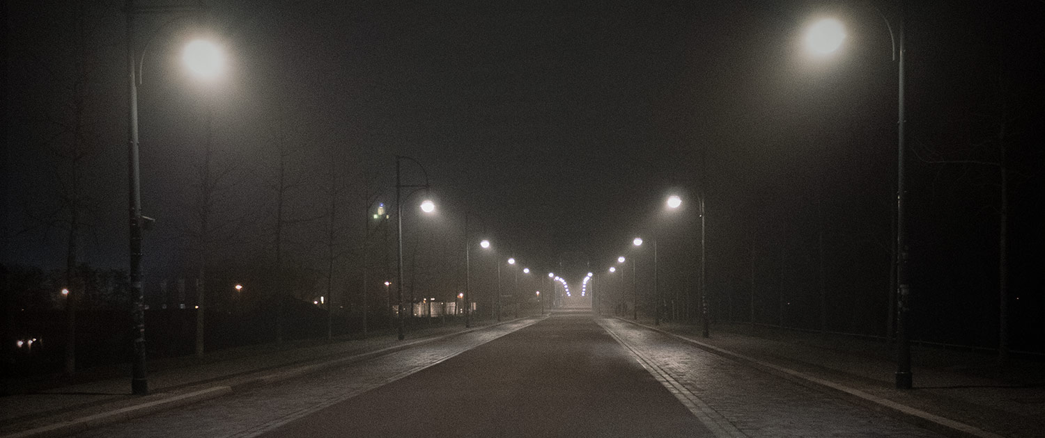 Auf diesem Bild sieht man die Sternenbrücke in Magdeburg. Es ist Nacht. Die Straßenlaternen leuchten. Dieses Bild ist der Hintergrund für die erste NFT Zaubershow der Welt.